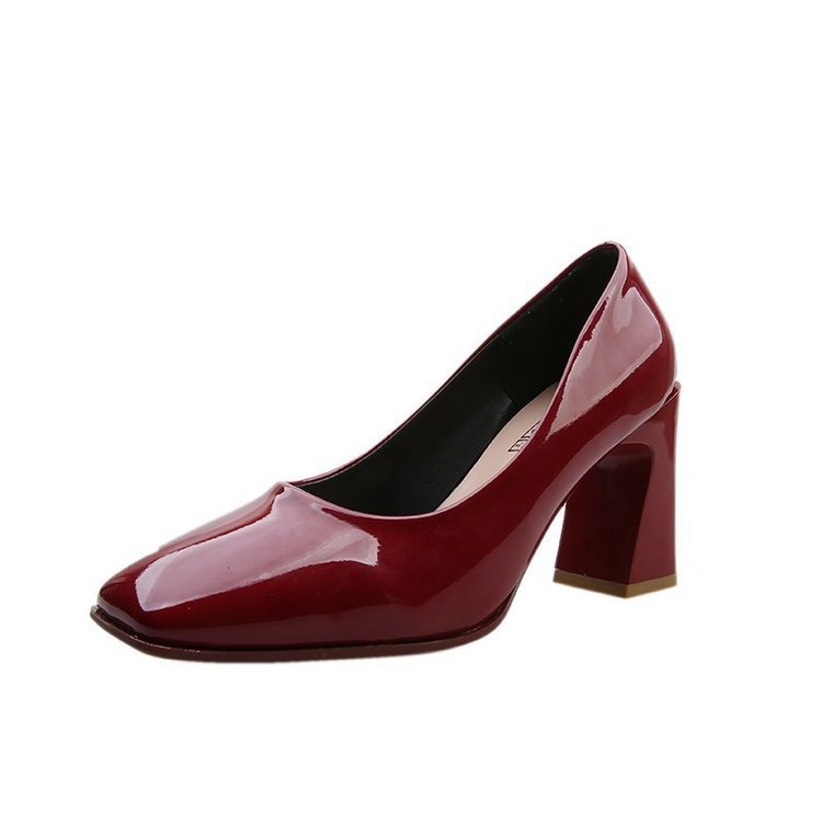 Wholesale Women Fashion Basic Spring Square Toe Solid Color Wholesale Women Fashion Basic Spring Square Toe Solid Color