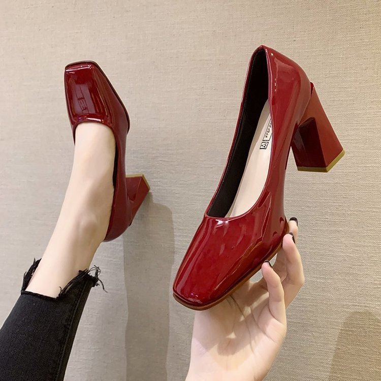 靴 TRIANGLE BASIC PUMPS Amazon.com | Zzheels Women's Bow High Heels Closed Toe Heels