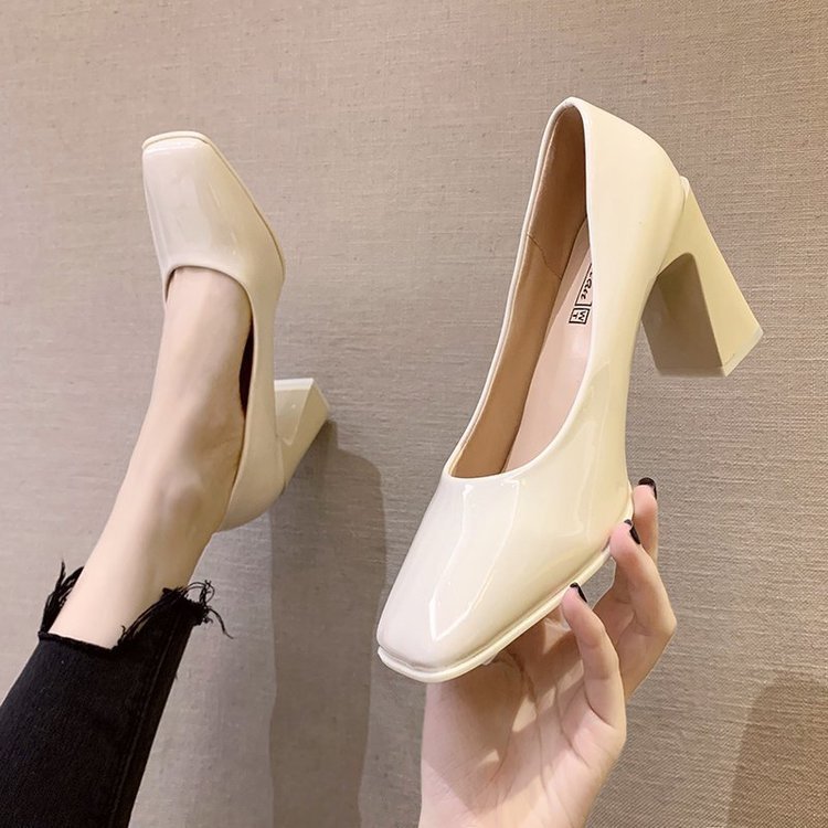 Wholesale Women Fashion Basic Spring Square Toe Solid Color Wholesale Women Fashion Basic Spring Square Toe Solid Color