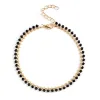 Gold Chain Black Beads