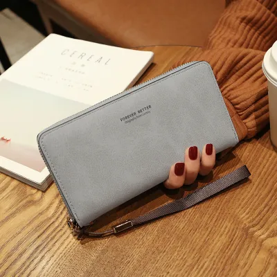 Multi-Function Frosted Card Bag Mobile Phone Coin Purse Wallet