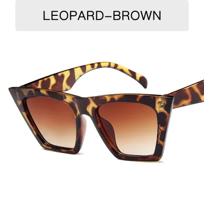 Women Vintage Square Frame Sunglasses All-match