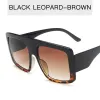 Upper Black And Lower Leopard Print