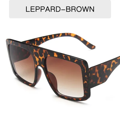 Women Vintage Big Frame All-match Sunglasses