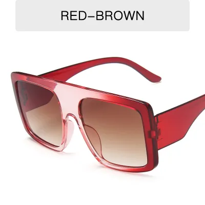 Women Vintage Big Frame All-match Sunglasses