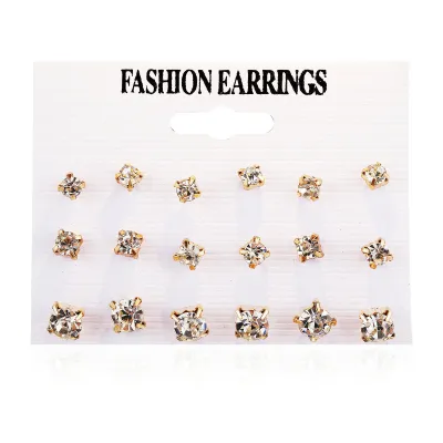 Simple Pearl Decoration Alloy Unisex Geometric Earring Set