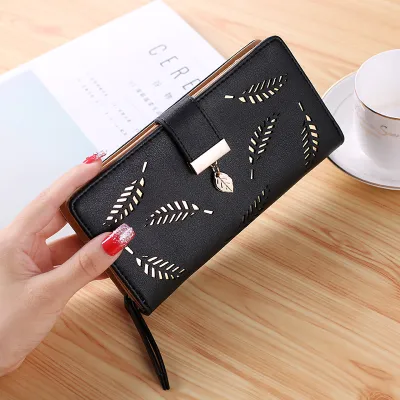 Women Large Capacity PU Leather Zip Closure Clutch Wallet