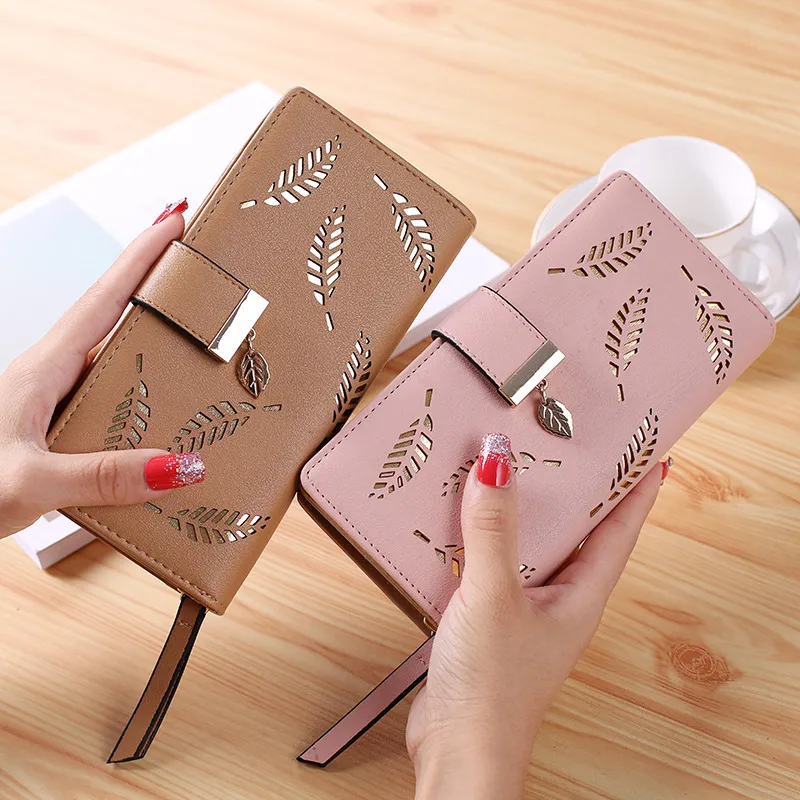 Women Large Capacity PU Leather Zip Closure Clutch Wallet