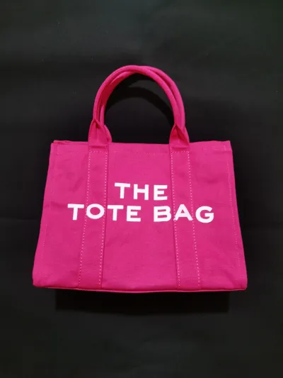 Women Simple Fashion Letter Printing Large Capacity Canvas Tote Bag