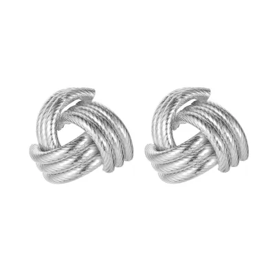 Unique Cross Twist Design Geometric Alloy Women's Ear Studs