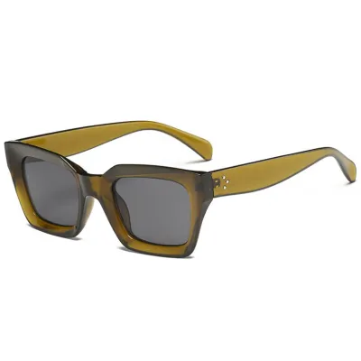Women Retro Small Square Frame Sunglasses PC Lens