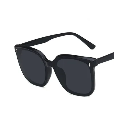 Women Chic Solid Color Square Big Frame Sunglasses