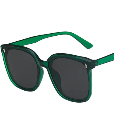Women Chic Solid Color Square Big Frame Sunglasses