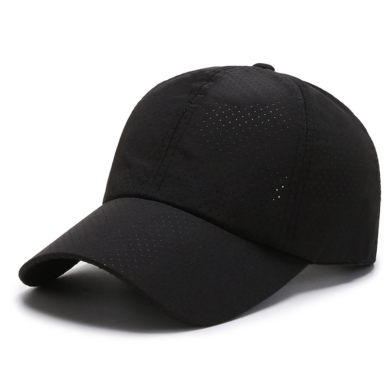 Wholesale Unisex Sporty Solid Color Breathable Adjustable Cap