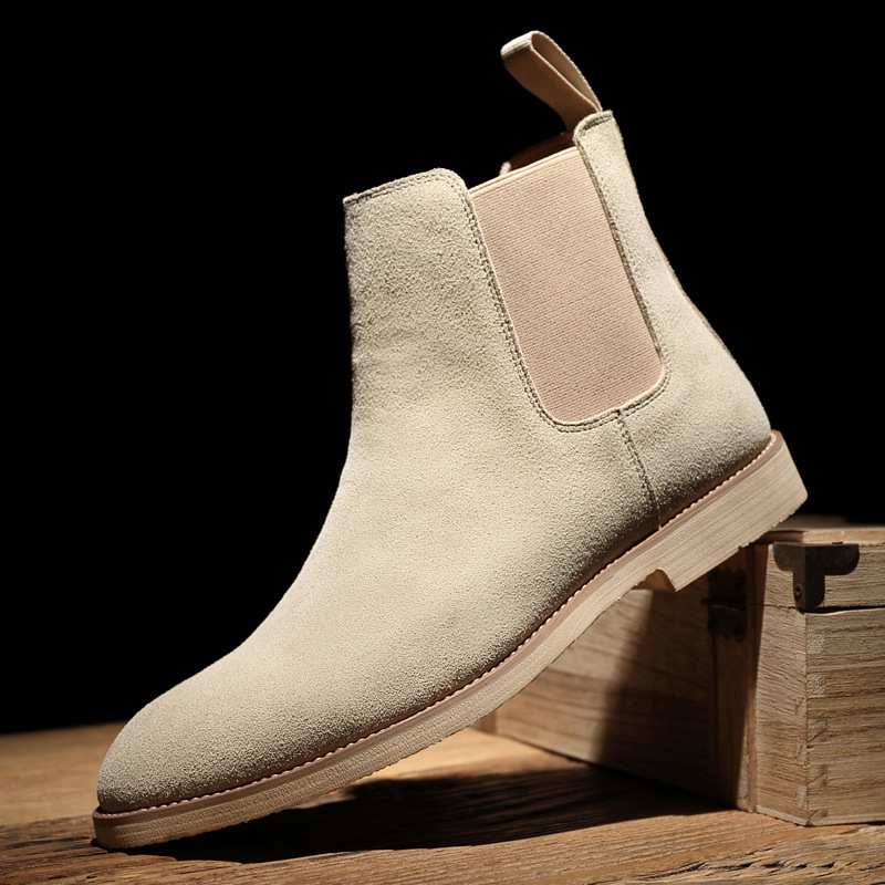 高い品質 Color Solid Men Wholesale Suede Chelsea Winter And Autumn 靴