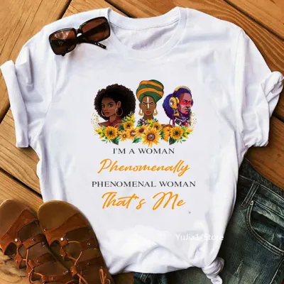 Summer Women Casual Short-Sleeved Round Neck Graphic Slogan Printed T-Shirt