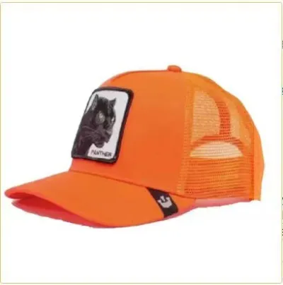 Unisex Casual Animal Pattern Embroidery Design Dome Cap