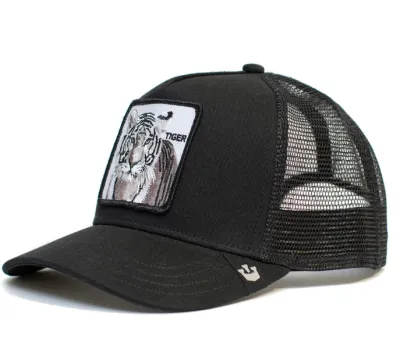 Unisex Casual Animal Pattern Embroidery Design Dome Cap