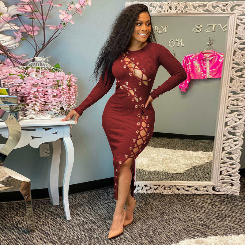 Maroon lace bodycon dress on sale