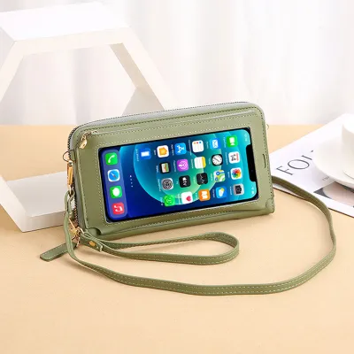 Touch Screen Mobile Phone Bag Coin Purse Crossbody Bag