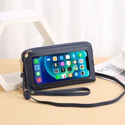 Touch Screen Mobile Phone Bag Coin Purse Crossbody Bag