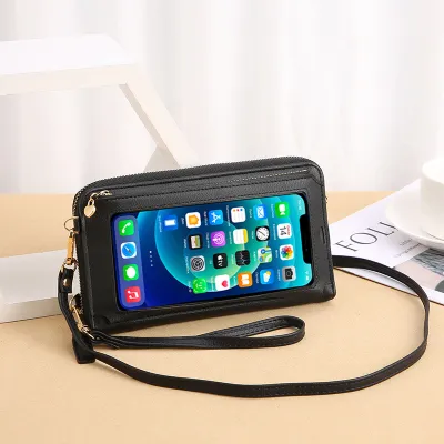 Touch Screen Mobile Phone Bag Coin Purse Crossbody Bag