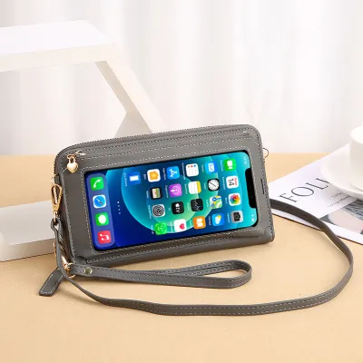 Touch Screen Mobile Phone Bag Coin Purse Crossbody Bag