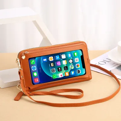 Touch Screen Mobile Phone Bag Coin Purse Crossbody Bag