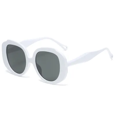 Women Chic Candy Color Round Big Frame Sunglasses