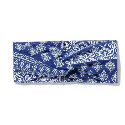 Fashion Geometric Cross Pattern Elastic Yoga Fitness Sports Wide Headband