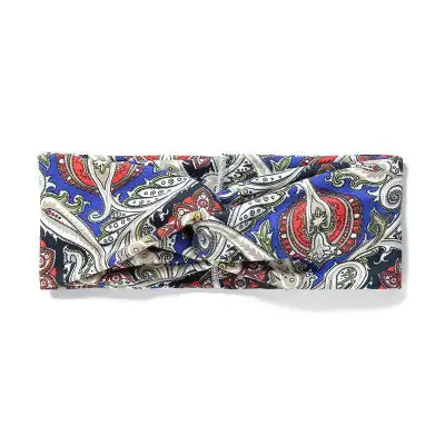Fashion Geometric Cross Pattern Elastic Yoga Fitness Sports Wide Headband