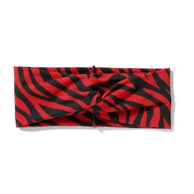 Fashion Geometric Cross Pattern Elastic Yoga Fitness Sports Wide Headband