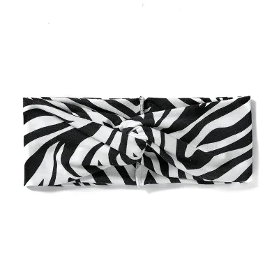Fashion Geometric Cross Pattern Elastic Yoga Fitness Sports Wide Headband