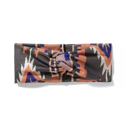 Fashion Geometric Cross Pattern Elastic Yoga Fitness Sports Wide Headband