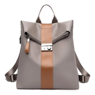 Waterproof Oxford Cloth Women Casual Design Color Blocking Large Capacity Backpack