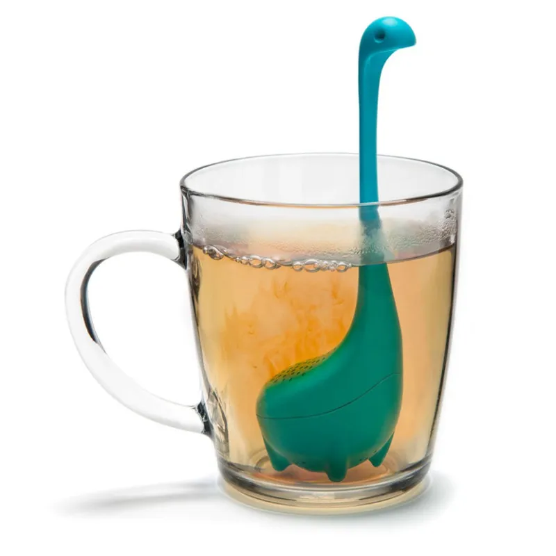 Cartoon Dinosaur Shape Silicone Tea Strainer Leak for Home Kitchen
