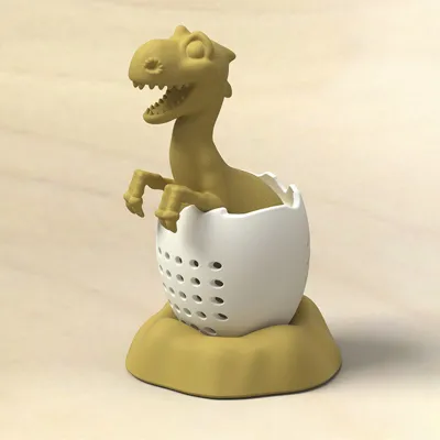 Fashion Creative Dinosaur Baby Silicone Tea Strainer European Style Kitchen Gadget