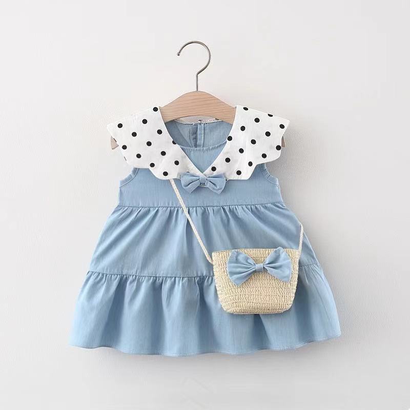 Herlipto/Polka Dot Side Bow PleatedDress herlipto Polka Dot