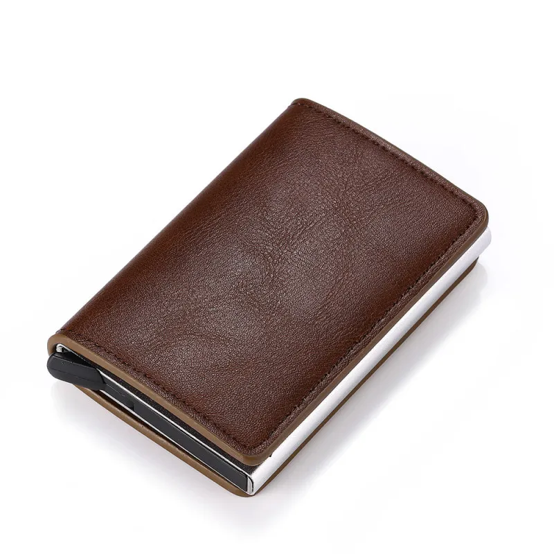 Anti-Magnetic Automatic Pop-Up Metal Anti-Theft Multi-Function Card Holder