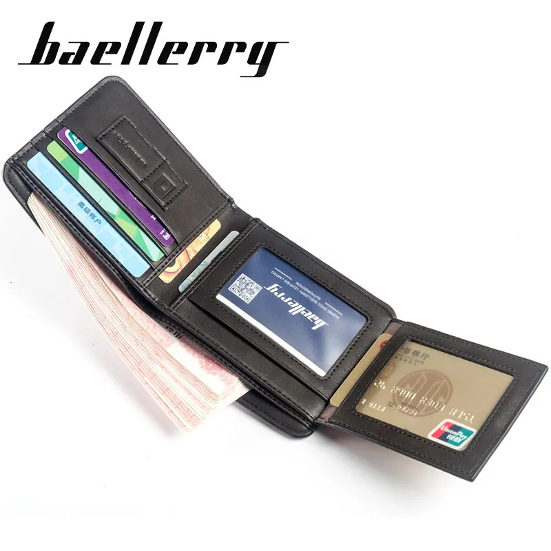Men's Classical PU Leather Horizontal Card Holder Wallet