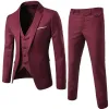 One Button Burgundy