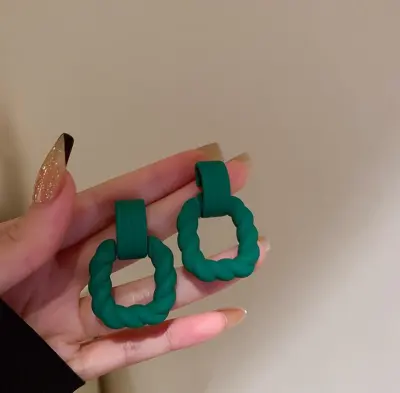 Unique Square Twist Acrylic Drop Earrings