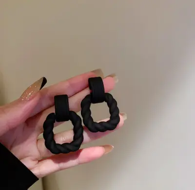 Unique Square Twist Acrylic Drop Earrings