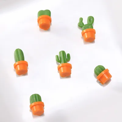 6pcs/set Cactus Design Creative Refrigerator Magnetic Stickers Household Kitchen Supplies