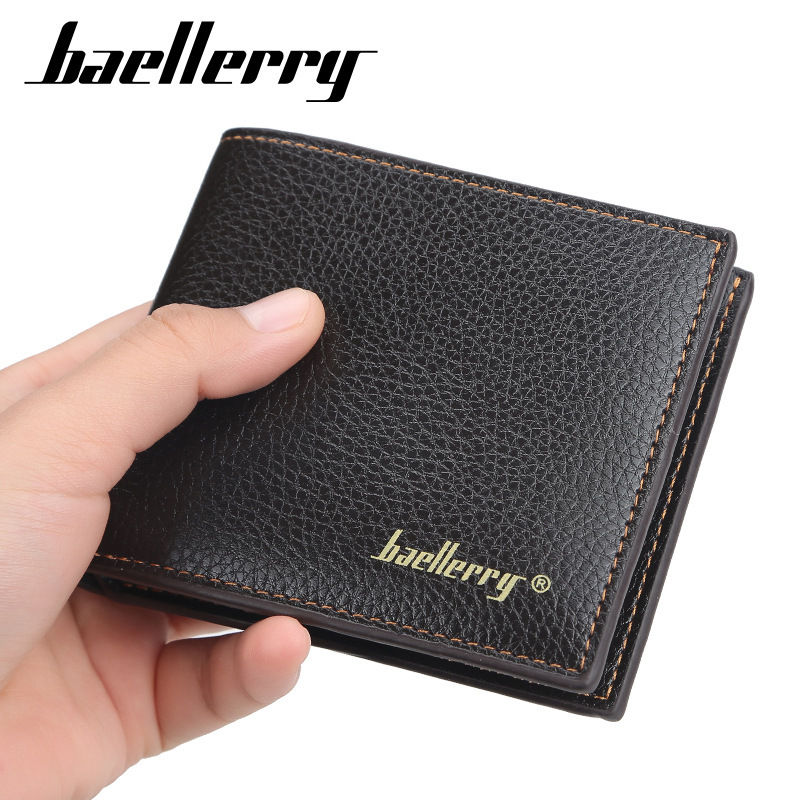 Wholesale Men Wallet Soft Leather Lychee Pattern Wallet