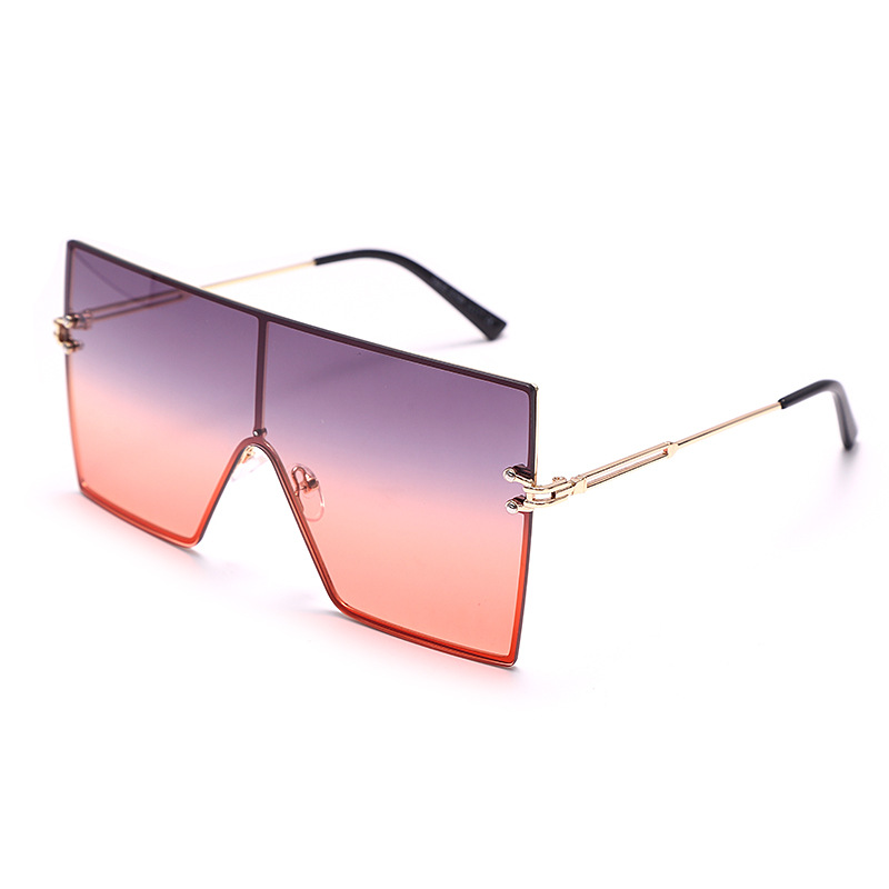 Wholesale Unisex Chic One-Piece Big Frame Sunglasses