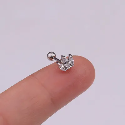 Creative Simple Geometric Zircon Decorative Piercing Jewelry