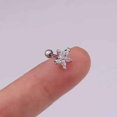 Creative Simple Geometric Zircon Decorative Piercing Jewelry