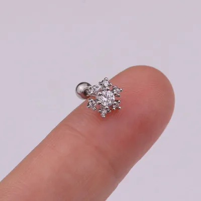 Creative Simple Geometric Zircon Decorative Piercing Jewelry