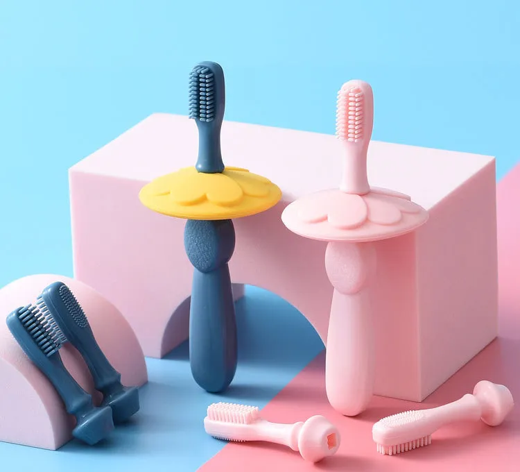 Baby Basic Training Silicone Toothbrush for Kids Oral Care
